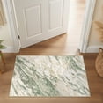 thumbnail image 3 of MICGEEK 2x3 Washable Area Rugs for Entryway, Modern Abstract Non Slip Carpet, Low Pile Indoor Rug for Bathroom Home Decor Carpets, Green/Brown, 3 of 7