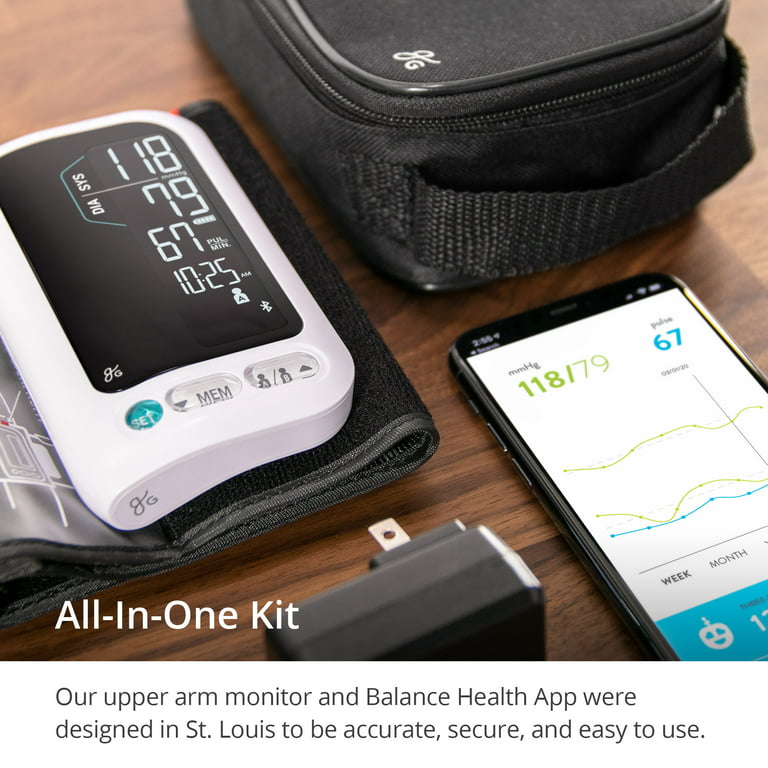 Greater Goods Blood Pressure Monitor Cuff Kit, Upper Arm Cuff, Set Also  Comes with Tubing and Device Bag 