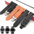 thumbnail image 2 of Correa de reloj con hebilla de mariposa, repuesto de correa de silicona para reloj, herramientas de correa Panerai, hebilla de acero, 2 of 5