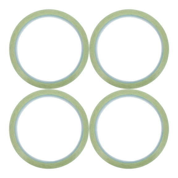 Worgeous 4 Pcs Transparent Tape Heat Resistant Tape 9.50X9.50X0.80CM Green