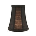 thumbnail image 6 of Aspen Creative 30244-5 Small Bell Shape Chandelier Clip-On Lamp Shade Set (5 Pack), Transitional Design in Black, 4" bottom width (2 1/2" x 4" x 5" ), 6 of 6