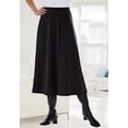 thumbnail image 2 of Woman Within Plus Size Ponte Knit A-Line Skirt, 2 of 6