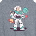 thumbnail image 3 of Toy Story 4 - Buzz And Planets Sketchy - Women's Racerback Tank Top, 3 of 5