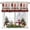 Beige, variant on Kitchen Curtain Valances for Windows,Red Plaid Gnome Snowflake on Wooden Rod Pocket Small Valance Panel