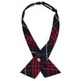 thumbnail image 3 of Cookie's Girls' Criss Cross Tie Color: navy/red/white *plaid #36* Size: one size, 3 of 3