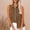 Coffee, variant on dazeni Women's Sleeveless Shirts Lightwieght Button Down Shirts Solid Colid Loose Casual Beach Shirts