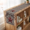 thumbnail image 6 of Texas Star Farmhouse 108 Inch Table Runner, Rustic Black Plaid Berry Wooden Farmhouse Dresser Scarf Cotton & Linen Tablerunner for Dining/Kitchen Island/Holiday Party Décor 13" x 108", 6 of 9