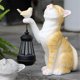 thumbnail image 4 of Solar Decor Animal Lamp Cute Solar Little Cats Lamp Resin Mini Cats Outdoor Lantern Garden Yard Bal, 4 of 5