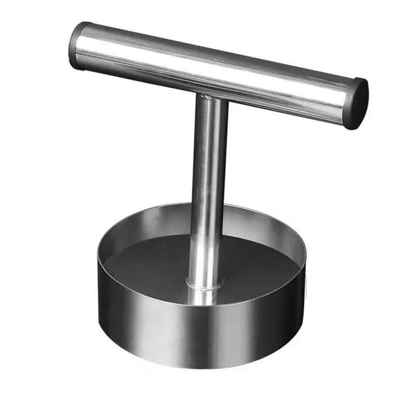 Burger Press Stainless Steel Burger Smasher Round Bacon Press Kitchen Tool for Beef Chicken Turkey