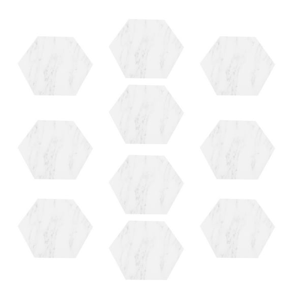10Pcs Adhesive Floor Stickers Room Tile Pastes Bathroom Floor Decors for Home