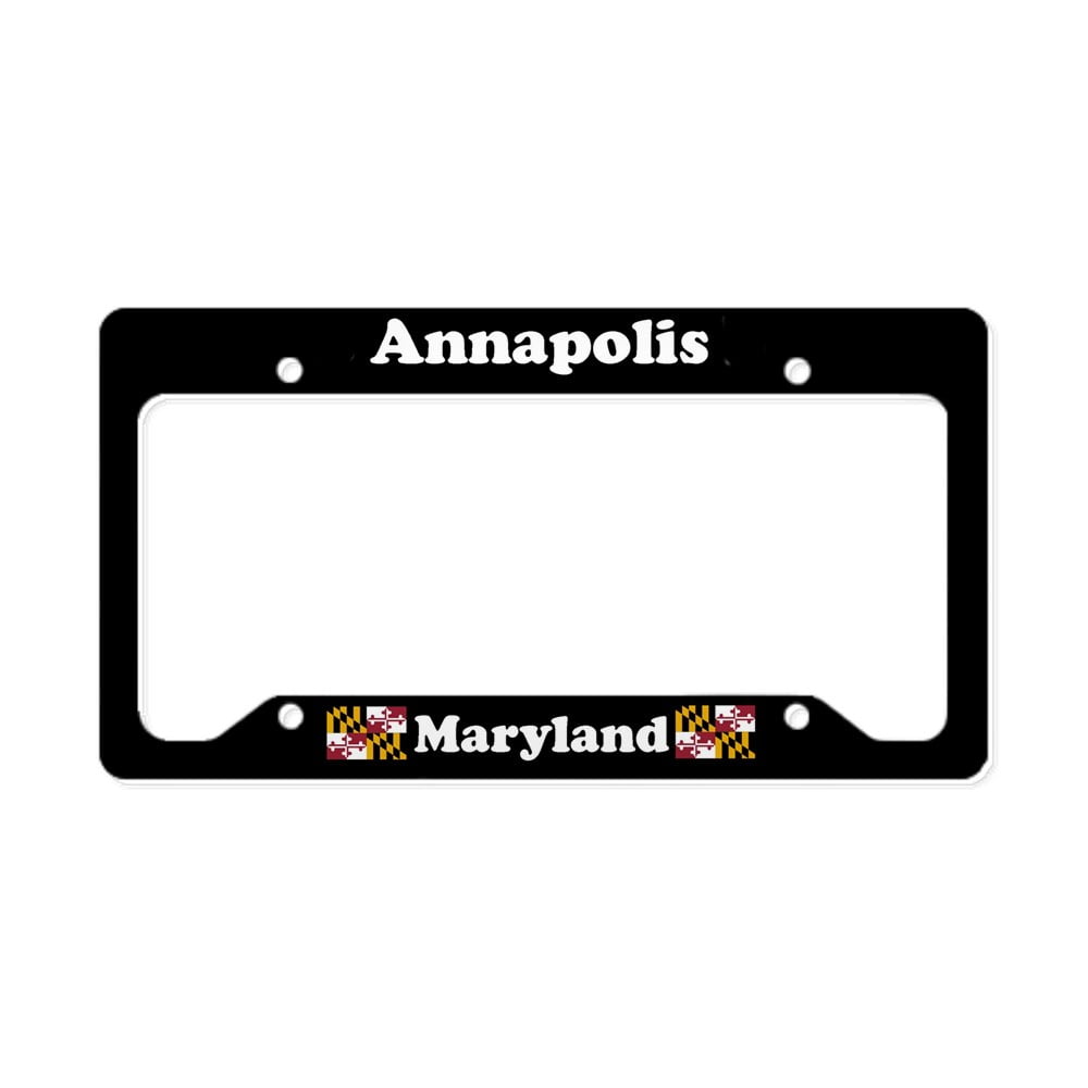 CafePress Annapolis MD License Plate Holder Aluminum License Plate