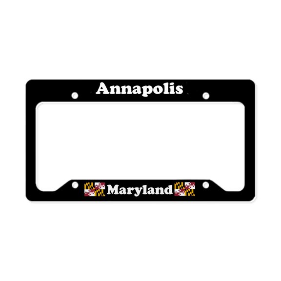 CafePress - Annapolis MD License Plate Holder - Aluminum License Plate Frame, License Tag Holder