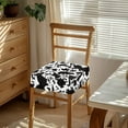 thumbnail image 3 of HELLHERO Cow Print Dining Chair Covers, Seat Covers for Dining Room with Elastic Band, Anti-dust Kitchen Chair Seat Slipcovers, 3 of 7