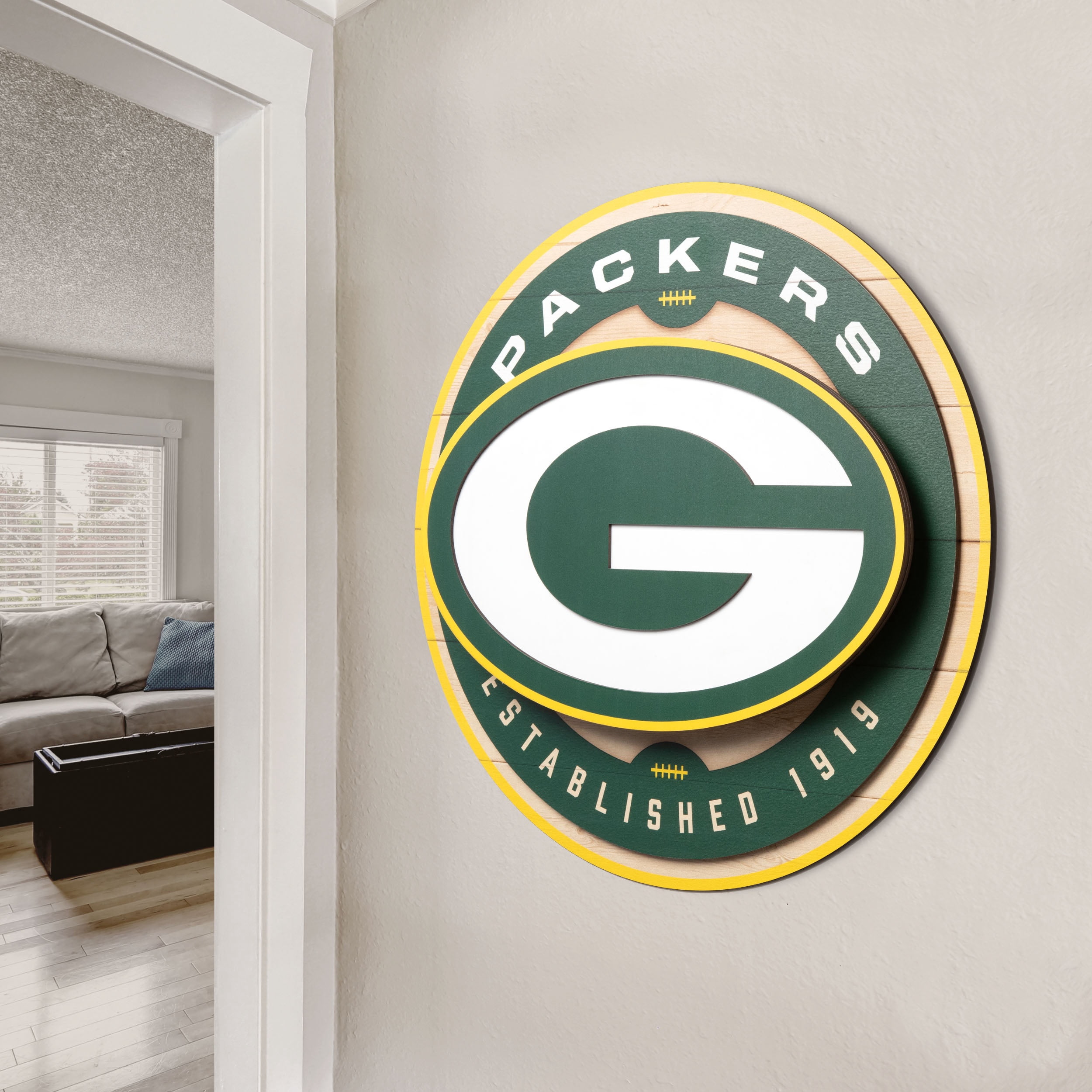 YouTheFan NFL Green Bay Packers 3DX Circle Wall Art