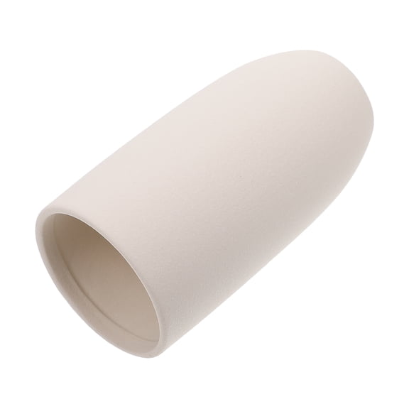SOPOTUTU White Ceramic Vase with Modern Minimalist Cylinder Shape, Elegant Home Decor for Living Room or Office