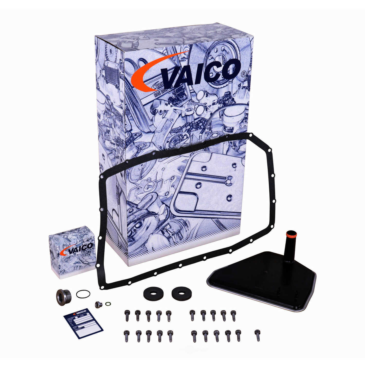 VAICO V20-2081-BEK Filter W/ Oil Pan Gasket, Instl Hardware, Filter W/ Oil Pan Gasket, Instl