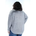 thumbnail image 2 of BAR III $49 Womens New 1325 Gray Jewel Neck Long Sleeve Casual Top 2X B+B, 2 of 2