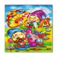 thumbnail image 1 of Fantasy Bandana, Cartoon Singing Elves Art, Unisex Head and Neck Tie, by Ambesonne, 1 of 2