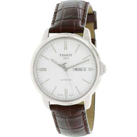 Men's Automatic lll T065.430.16.031.00 White Leather Swiss Automatic (Best Swiss Automatic Watches Under 1000)