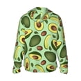 thumbnail image 2 of Goofa Avocado With Seeds Printed Women's UPF 50+ Sun Protection Hoodie Jacket Lightweight Long Sleeve Sun Shirt for Women with Pocket Hiking Outdoor-Small, 2 of 9