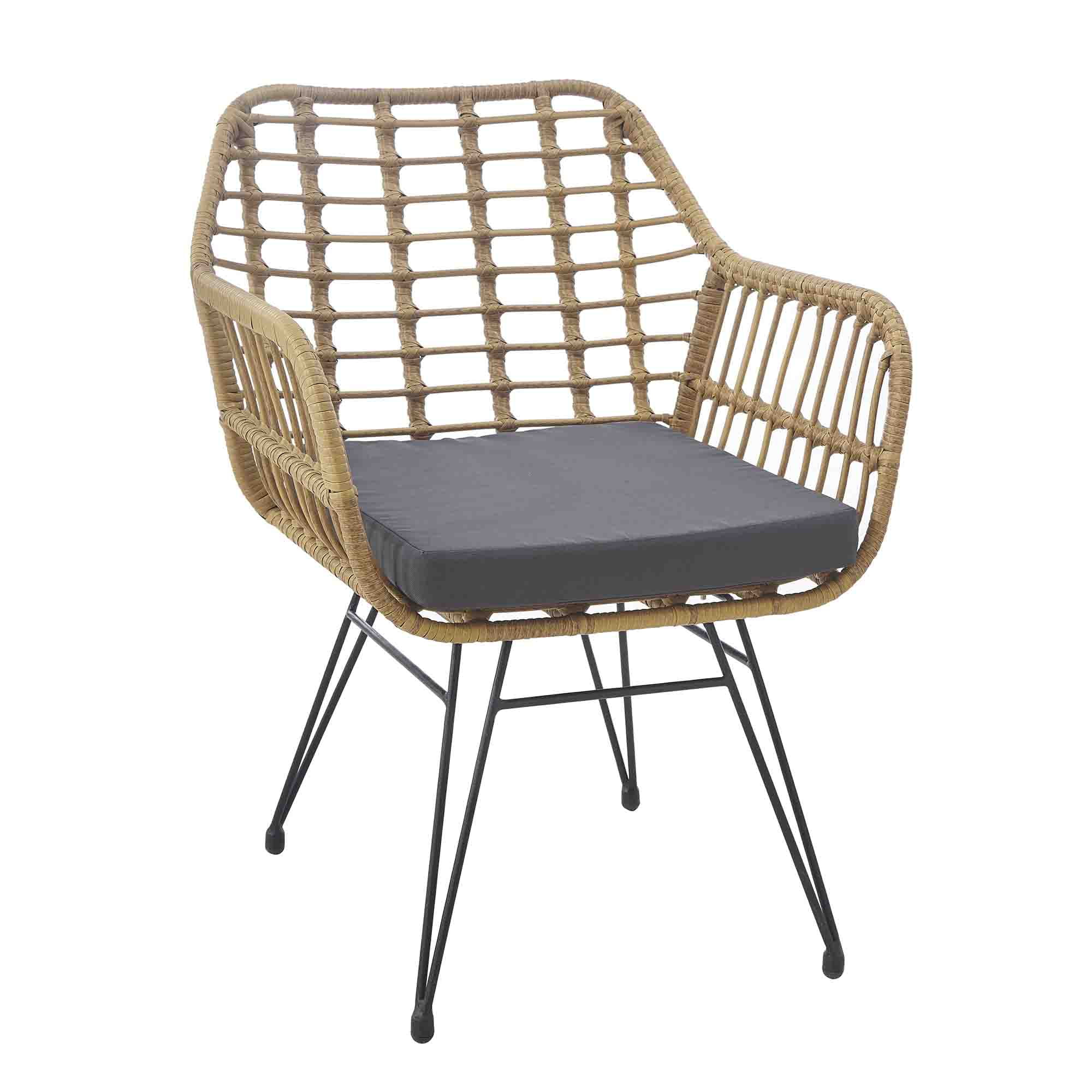 Lowestbest 3 Pieces Patio Furniture Set for Garden Balcony Backyard Poolside, Modern Outdoor Patio Rattan Conversation Sets with 2 Chairs & 1 Coffee Table, Yellow Lowestbest 3 Pieces Patio Furniture Set for Garden Balcony Backyard Poolside, Modern Outdoor Patio Rattan Conversation Sets with 2 Chairs & 1 Coffee Table, Yellow
