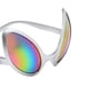 thumbnail image 3 of Meet Alien Glasses Gafas de terre Mirror Bug Glasses , Lente colorida con marco plateado Salvador Lentes extraterrestres divertidos, 3 of 3