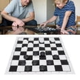 thumbnail image 4 of YAHHU Checkers Set Stackable Black and White Plastic Pieces Draughts Board Game with Transparent Box, Family Classic Games for 3 Years Old Above (7.08 inches / 18 cm), 4 of 5