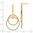 thumbnail image 4 of 14K Yellow Gold Jbsp's Polished Post Dangle Earrings (45.7 X 24.25) Made In Turkey le1946, 4 of 5