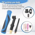 thumbnail image 5 of -26F TIG Torch Body TIG26F Welding Torch Head WP26 Flex Air Cooled Gas Tungsten Arc Welding GTAW A-2, 5 of 5