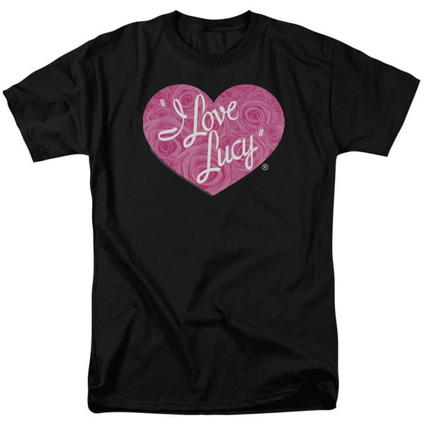 Dvrunlimited Inc I Love Lucy Floral Logo S S Adult 18 1 Black Sm Walmart Com Walmart Com