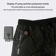 thumbnail image 3 of Pantalones calefactables USB para hombre con 10 zonas de calor | Pantalones deportivos térmicos con forro polar | 3 ajustes de temperatura para trabajar al aire libre, practicar deportes de invierno, 3 of 6