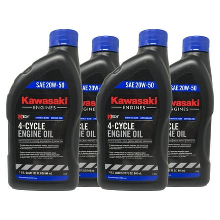 Kawasaki SAE 20W50 4-Cycle Motor Oil 4 QUARTS 99969-6298 4 PACK