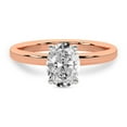 thumbnail image 5 of IGI Certified 1 Carat Oval Shape Lab Grown Diamond Engagement Ring | 14K Rose Gold | Solitaire Diamond Ring | FG-VS1-VS2 Quality Friendly Diamonds, 5 of 7