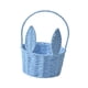 thumbnail image 2 of Cesta de flores trenzada, cesta de conejito de Pascua, cesta de huevos de Pascua, almacenamiento para fiestas Azul, 2 of 9