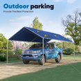 thumbnail image 5 of Quictent 10X20ft Upgraded Heavy Duty Car Canopy Galvanized Frame Carport Outdoor Boat Shelter with 3 Reinforced Steel Cables-Blue, 5 of 10