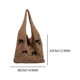 thumbnail image 2 of Lindo Bolso Mano Ganchillo Con Lazo Bolso Hombro Verano Bolso Playa para Mujer (marrón Claro), 2 of 9