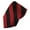 Black & Red, variant on Men's 3.5" Regular College Stripe Woven Tie- DS Burgundy & Honey Gold
