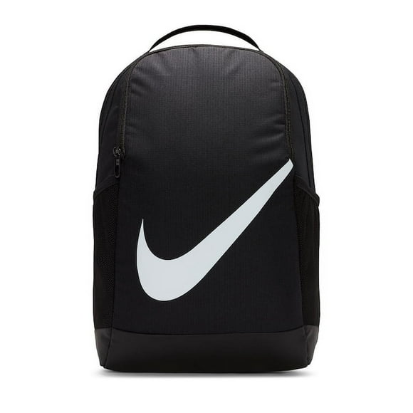 Nike Brasilia Logo Print Gym Backpack, Black, White