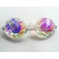 thumbnail image 2 of LELINTA 2Packs Retro Mosaic Kaleidoscope Sunglasses Special Lens Men Women Designer Cosplay Goggles Glasses Black Clear Pink, 2 of 9