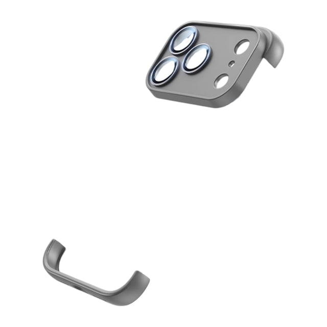 Compatible con iPhone 17 con protector de lente Sin marco Cuatro esquinas Anticaída Cubierta de silicona TPU suave delgada a prueba de golpes Lente delgada