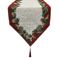 thumbnail image 3 of Camino de mesa navideño con borlas de 71 pulgadas de largo, mantel navideño de invierno de temporada, decoraciones de mesa, 3 of 5