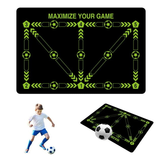 Football Footstep Training Mat Soccer Training Mat Agility Footstep Training Mat Soccer Mat For All Non Slip Silent Equipment For All Ages Strength And Coordination