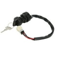 thumbnail image 2 of 2FJ-82510-02-00, Ignition Key Switch 4Pin Copper Wire  Finish Ignition Lock Cylinder  For ATV Replacement For  80 YFM80 ATV 1985-1998, 2 of 8