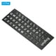 thumbnail image 3 of Etiquetas de teclado en inglés Uxcell, cubierta de teclado universal mate, fondo negro con letras blancas, paquete de 2, 3 of 5