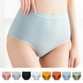thumbnail image 2 of PUMISAS Oversized Incontinence Briefs For Women Solid Color Underpants High Waist Multipack Underpants Panty Stretch Panties Proof Menstrual Pants, 2 of 4