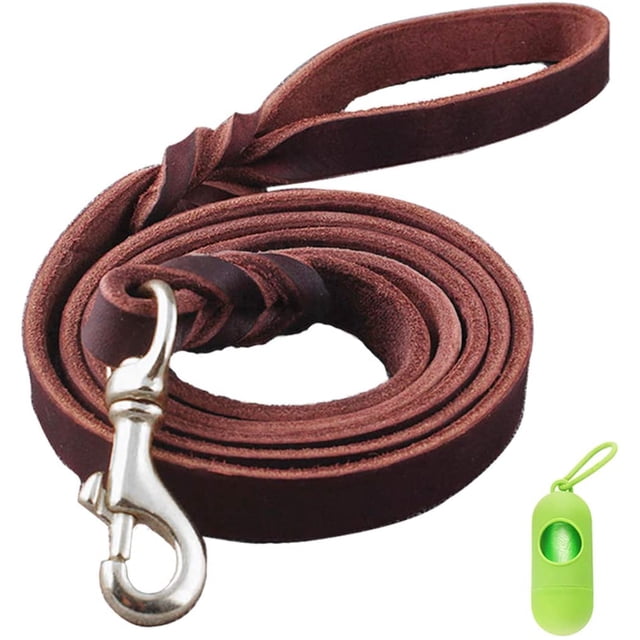 Leather Braided Dog Leash For Medium/Small Dogs Behavioral Training Guide Leash 1.5m/2m/3m Long Waterproof