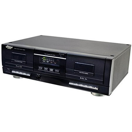 Pyle PT659DU Dual Stereo Cassette Deck with Tape USB to MP3