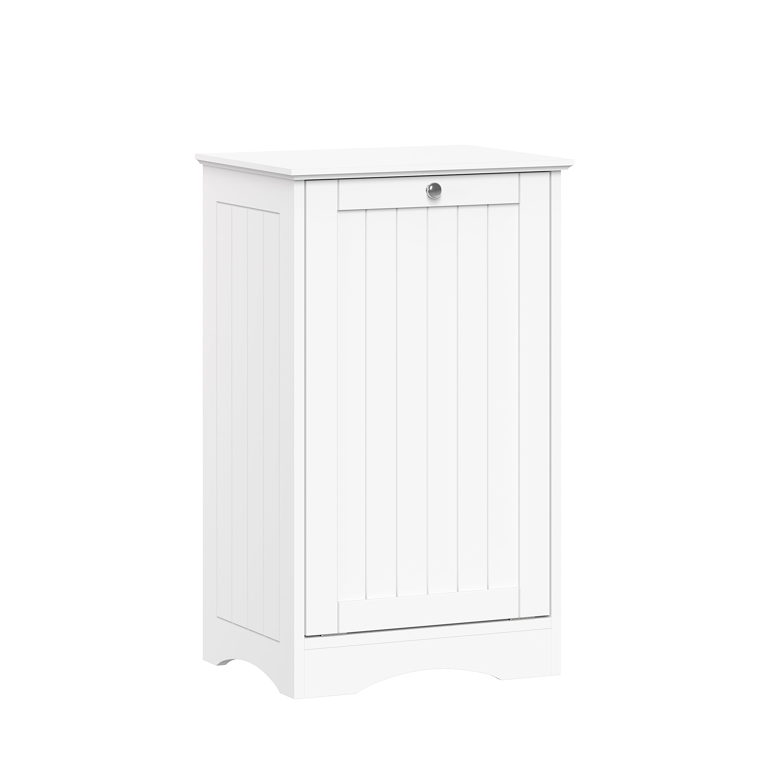 RiverRidge Ashland Tilt-Out Laundry Hamper Cabinet with Cloth Storage Bag - White