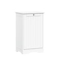 thumbnail image 3 of RiverRidge Ashland Tilt-Out Laundry Hamper Cabinet with Cloth Storage Bag - White, 3 of 6