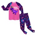 thumbnail image 5 of Hessimy Toddler Boys Girls Spring Summer Funny Cartoon Print 2Pcs Crewneck Long Sleeve Sweatshirt Joggers Pants Sweatsuit, Funny Jogger Set(Hot Pink,6-7 Years), 5 of 7